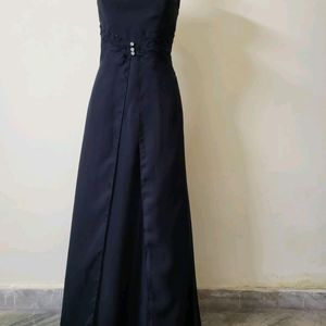 Black Satin Gown