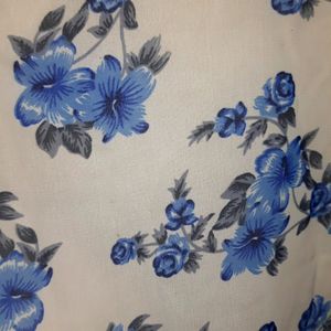 Very Beautiful Blue Flowers Floral Dress🤌