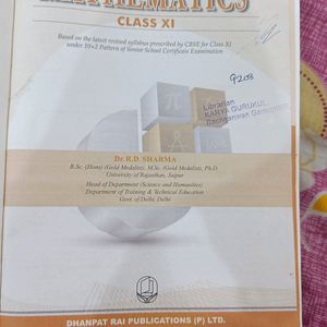 Maths Class 11 By Rd Sharma Dhanpat Rai