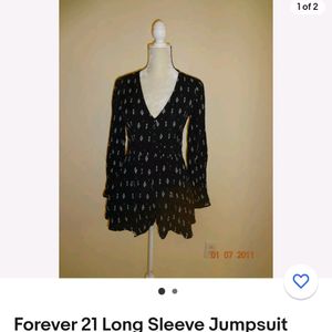 Forever 21 Long Sleeves Jumpsuit