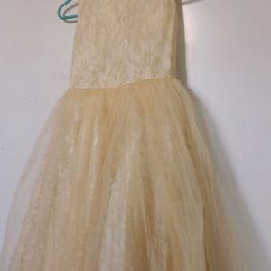 Beautiful Beige Colour Gown For Kids