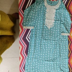 Plus Size Sky Blue Kurta