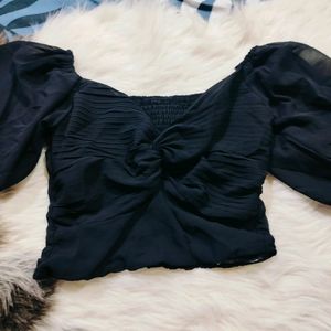 Black Crop Top