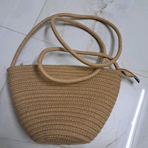 Beige Sling Bag