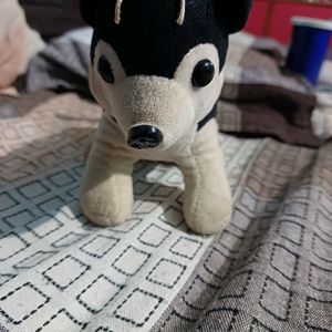 Black & White Dog Soft Toy