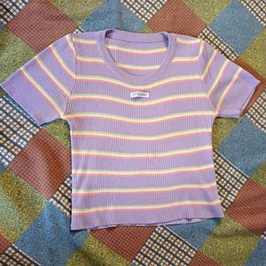 Lavender Crop Top