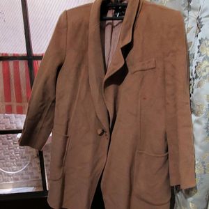 New Brand Brown Warm Woolen Coat 4xl Size