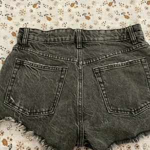 Zara Charcoal Black Shorts