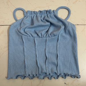 Blue Strap Top