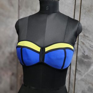 Blue/Yellow Bra