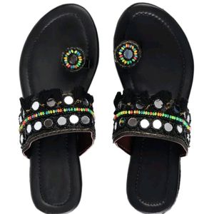 Modern Woman Flats Multicolor Chappal