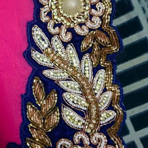 Designer Saree With Cutwork