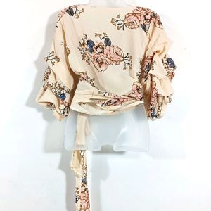 Cream Floral Top (Women)