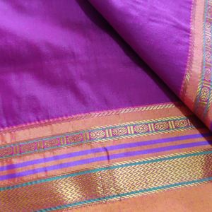 💜💗Semi silk Narayanpet Magenta Festive Saree