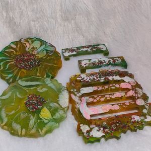 Resin Coaster With Tray