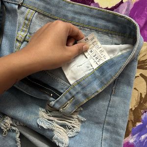 Denim Shorts From Shein