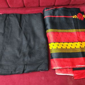 NEW PAKISTANI BLACK WOOL SHAWL UNSTITCHED DRESS