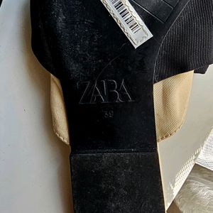 Zara Mule Footwear With Bow