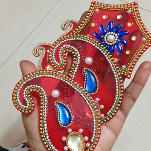 Acrylic Kundan Rangoli