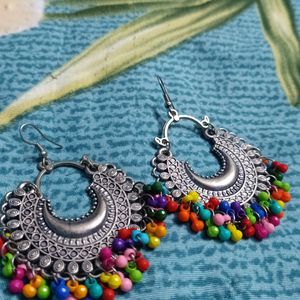 Women  Multicolour Jhumka