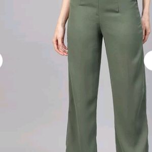 Combo Olive And Black Womens Trousers