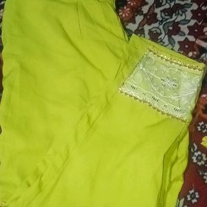 Kurta Set With Pant And Dupatta 💚