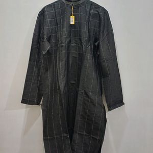 Pure Silk Kurta Chudidar Set (Squares)