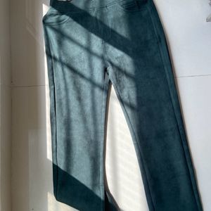 Forest Green Coloured Jeggings