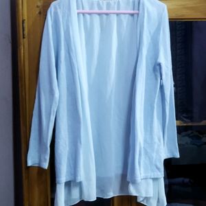 Light blue cardigain top