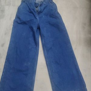 Blue Wide Leg Jeans