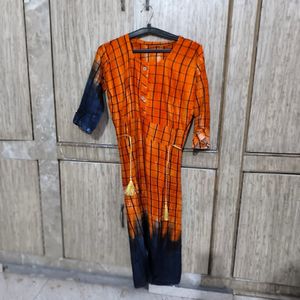 Kurti With Thread Belt