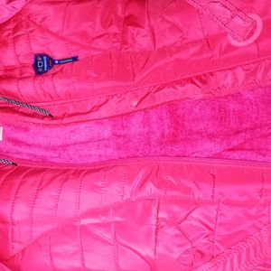 Pink Beautiful  Winter Jacket For Women