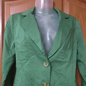 Green Colour Blazer