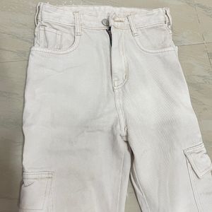 Beige Cargo Pants