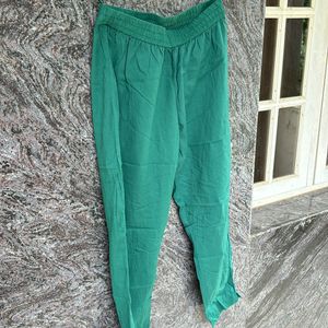 Women Green Trousers