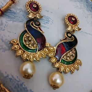 Beautiful Peacock Jewellery Set