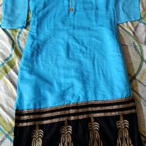 Fantabulous Aqua Blue Kurta