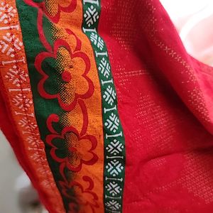 A line Stitched Red Kurti