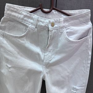 White Torn Jeans