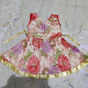 Beautiful Floral Print Frock