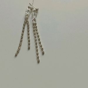 Stylish Diamond Chain Earrings