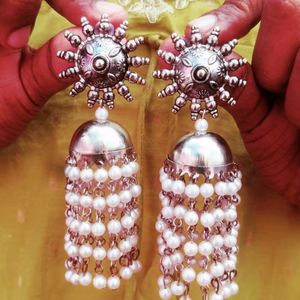 Brand New Light Weight Big Pearl Jhumka