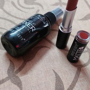 Makeup Fixer + Lipstick Combo