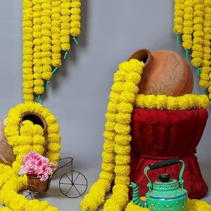 5 Pcs Strings Artificial Marigold Garlands