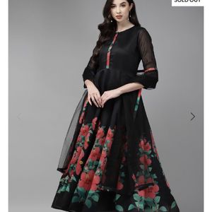 Bahama Couture Black Frock Long