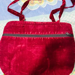 Traditional Velvet Material Handbag