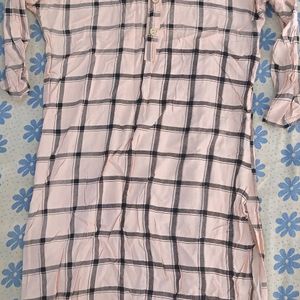 Daily Ware Peach colour Stright  Kurti