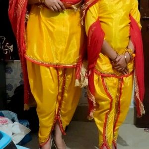 Haldi Dress Mom N Doughter Combo