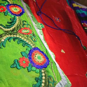 RED AND GREEN Embroidered SUIT On Eid