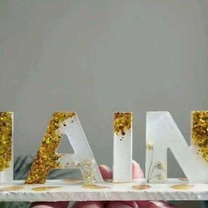 Resin Art Handmade Customised Name Stand